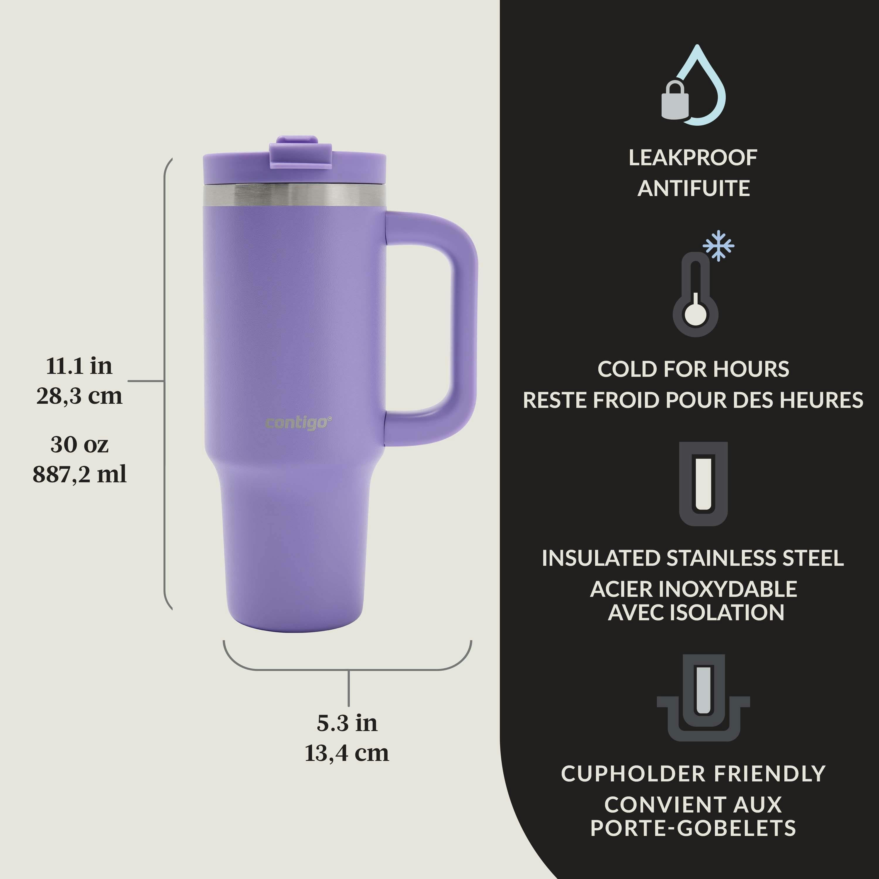 Contigo Streeterville Leak-Proof Tumbler, 30 oz (887 mL), Space Lilac