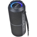 Sharp GX-BT290-BK Crystal Clear Series Portable Bluetooth Speaker - 32W, IP67 Waterproof with RGB Lights, Black