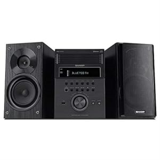 Sharp Sensei Sharp XL-BH250 5-Disc Micro Shelf Executive Speaker System – 50W ...