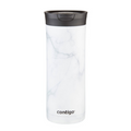 Contigo Huron 2.0 Couture SnapSeal Insulated Travel Tumbler, 20 oz (591 mL), White Marble