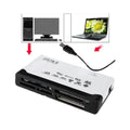 USB Card Reader all in one SD, Micro SD, Mini SD, Compact Flash, SDHC MMC MS M2 XD CF High Speed 2.0 480Mbps multi slot writer