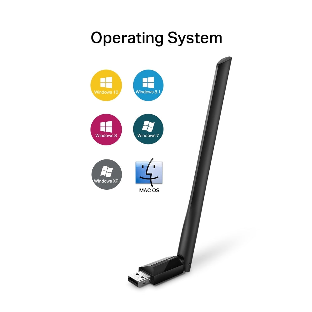 Archer T2U Plus AC600 High Gain Wireless Dual Band USB Adapter