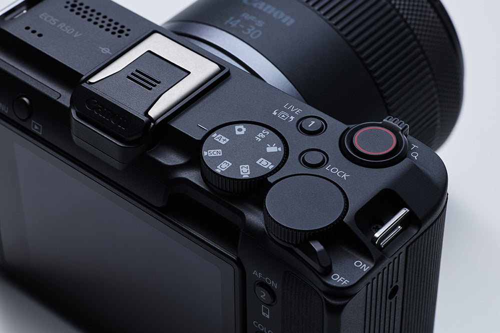 Canon EOS R50 V Mirrorless Camera with RF-S 14-30mm PZ Lens Kit | 4K Creator Camera