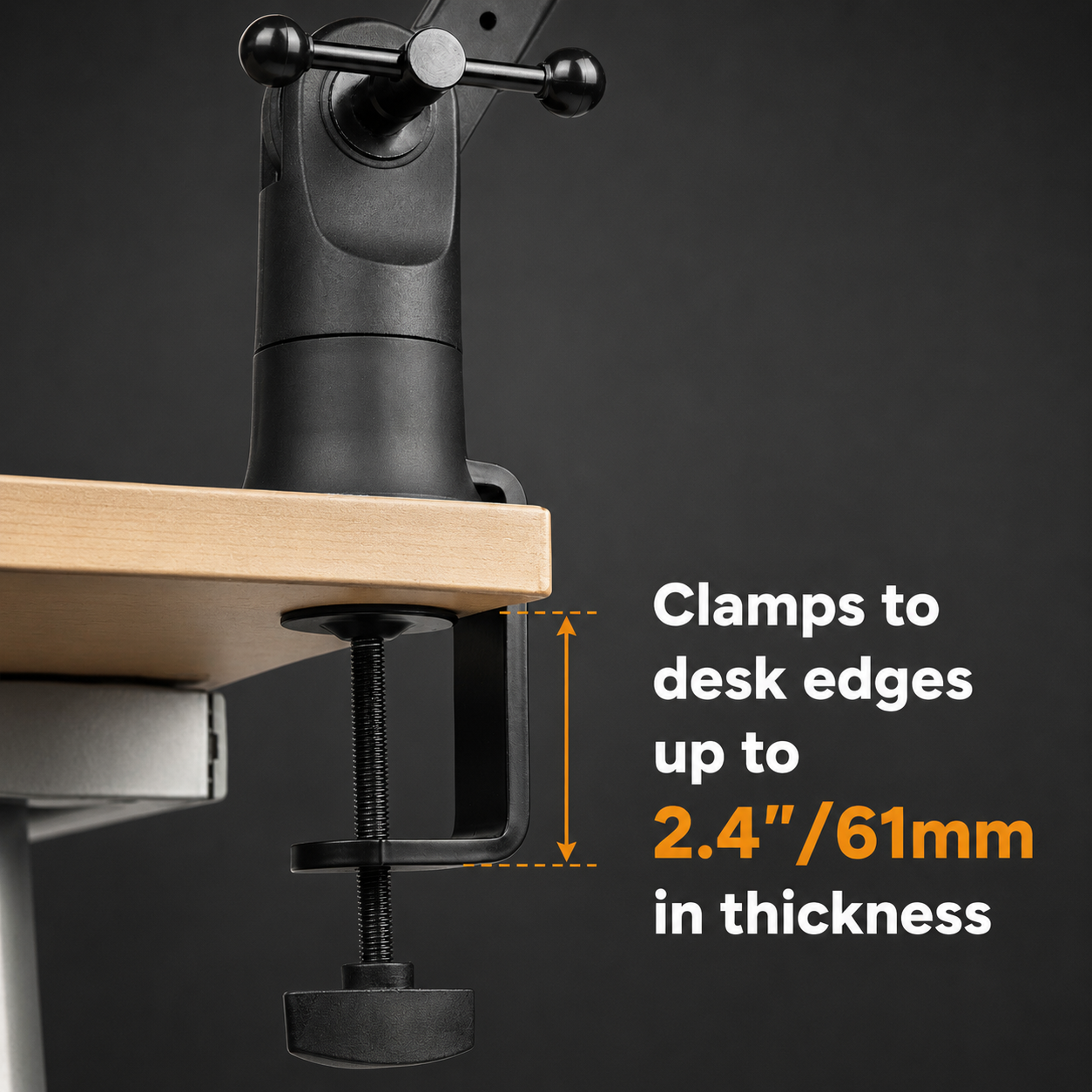 Frameworks Slim Profile Desktop Mic Stand Boom Arm, Sturdy Solid Steel Desk Mounted Microphone Boom Arm Cable Management Desktop Swinging Flexible