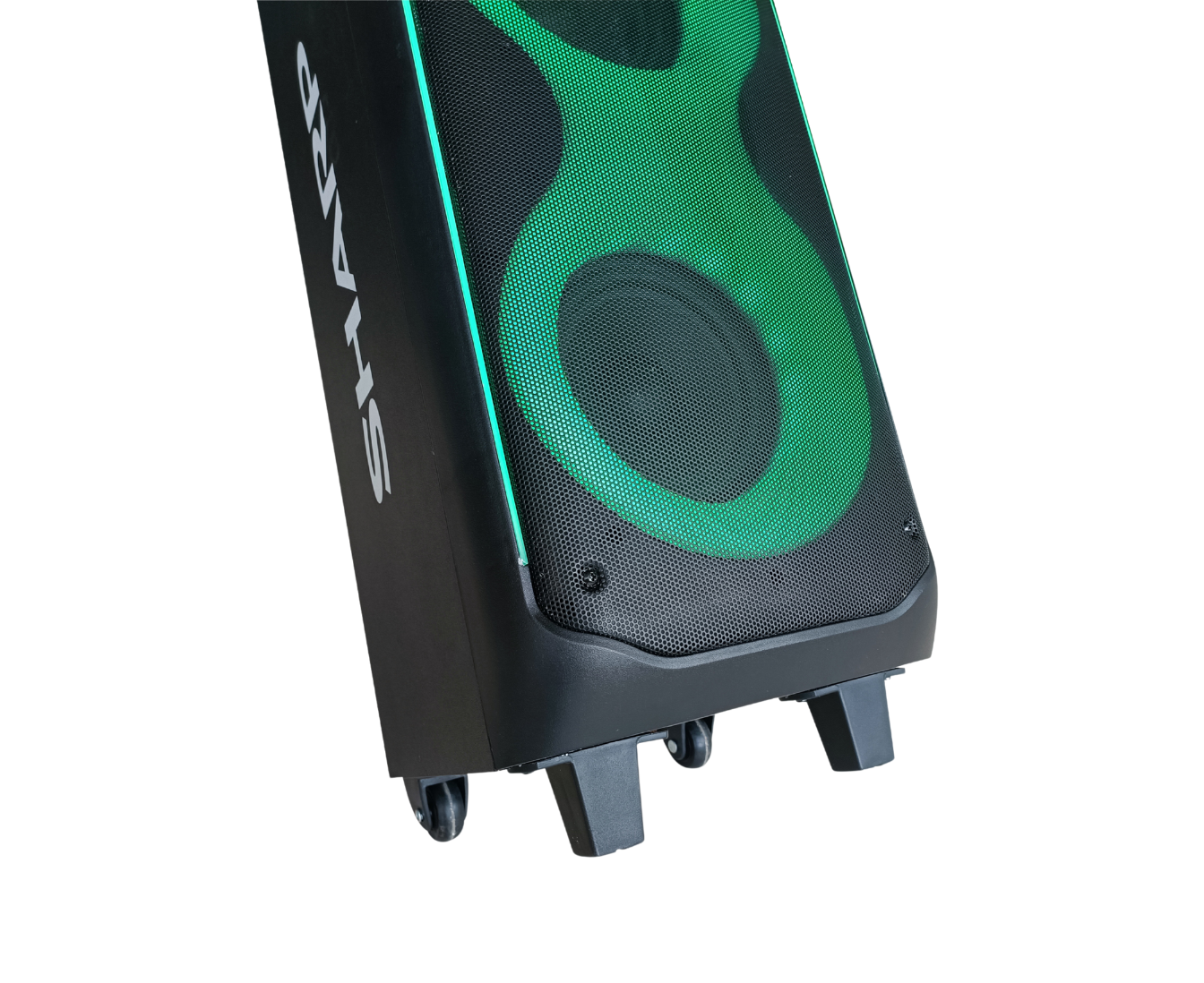 Sharp PS-935 Portable Party Speaker – 50W RMS, 15-Hour Battery, Bluetooth 5.2 & Karaoke