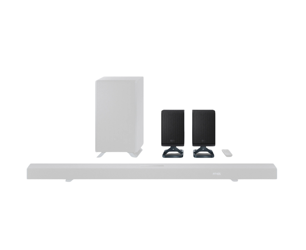 2.0.2 Wireless Rear Surround Speakers, Black