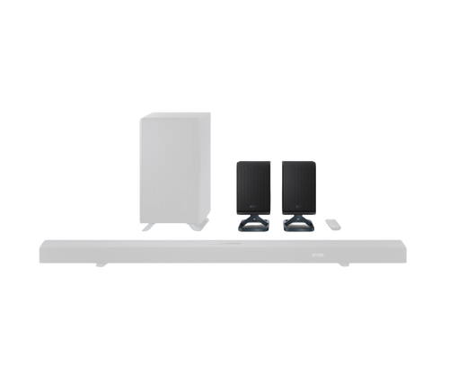2.0.2 Wireless Rear Surround Speakers, Black