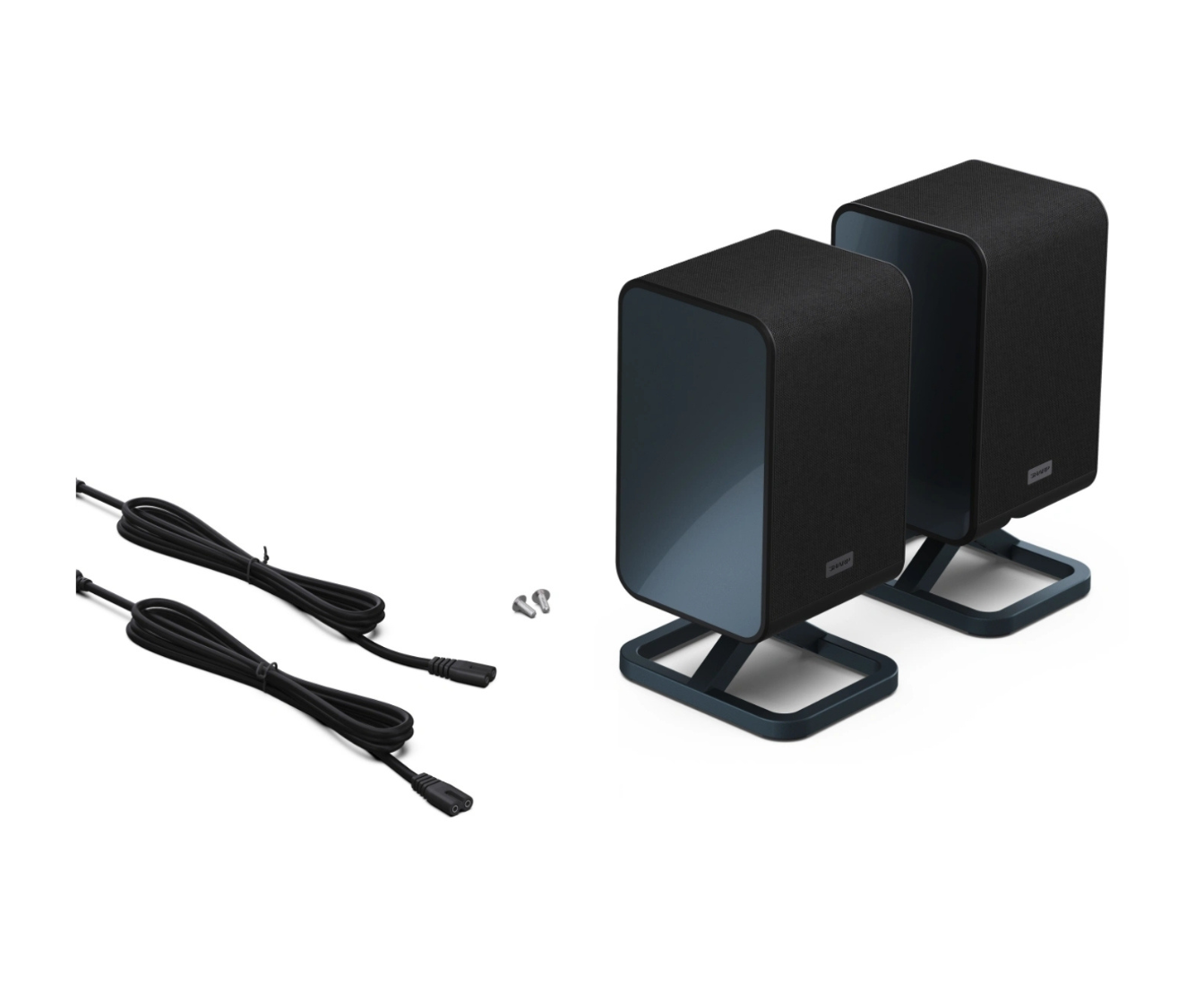 2.0.2 Wireless Rear Surround Speakers, Black