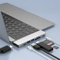 USB-C HUB Multifunction Adapter for Apple Macbook Pro, MacBook Air with 7 Ports compatible with Thunderbolt 3