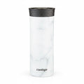 Contigo Huron 2.0 Couture SnapSeal Insulated Travel Tumbler, 20 oz (591 mL), White Marble