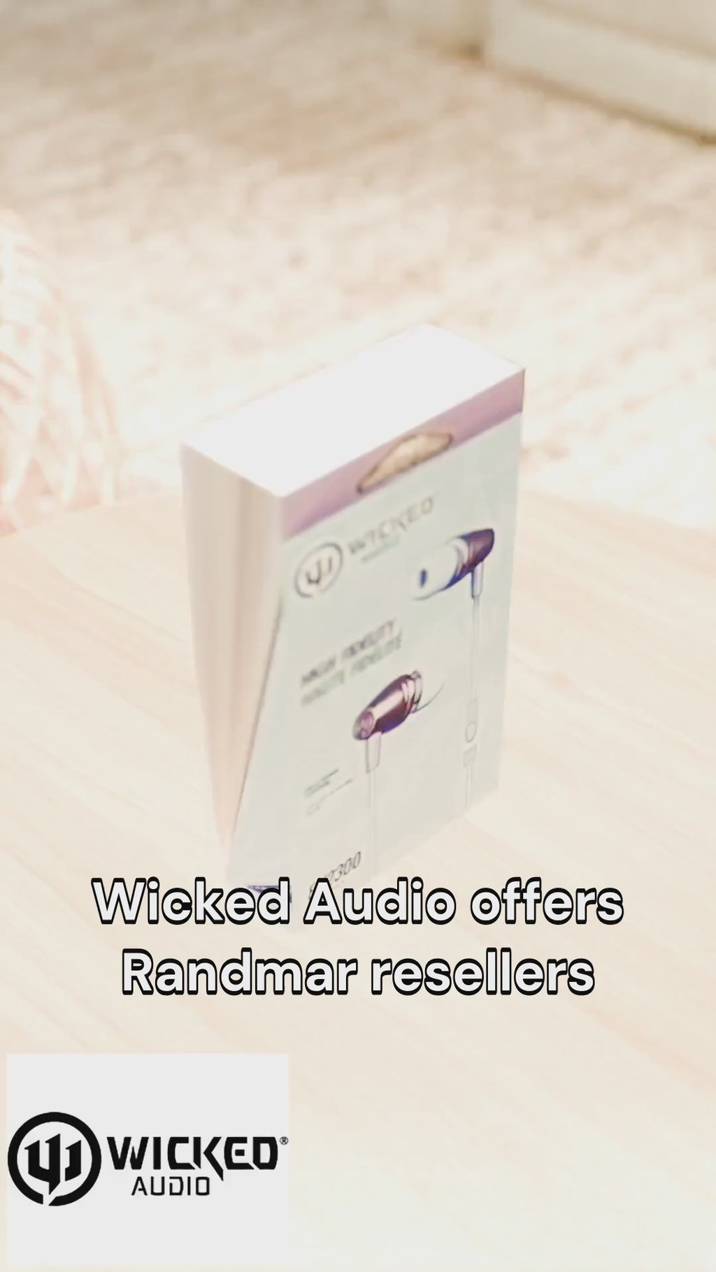 Wicked Audio WIEX2304 EX2300 Wired Earbuds | Mic & Track Control | Rose Gold