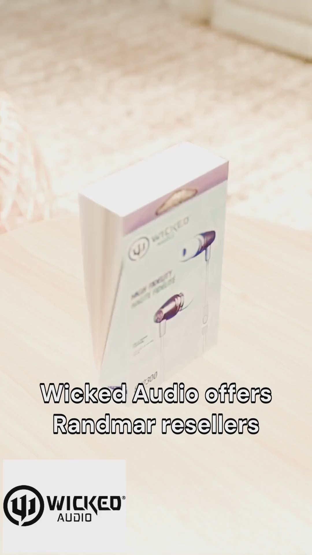 Wicked Audio WIEX2304 EX2300 Wired Earbuds | Mic & Track Control | Rose Gold