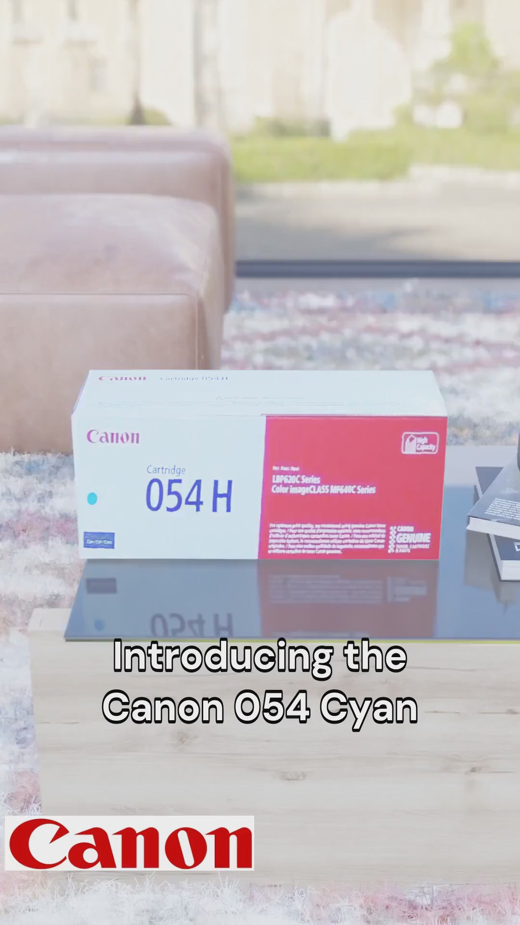 Canon 054H Cyan Cartridge, High Yield SKU 3027C001