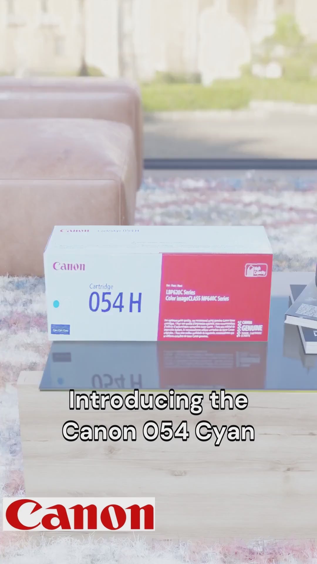Canon 054H Cyan Cartridge, High Yield SKU 3027C001