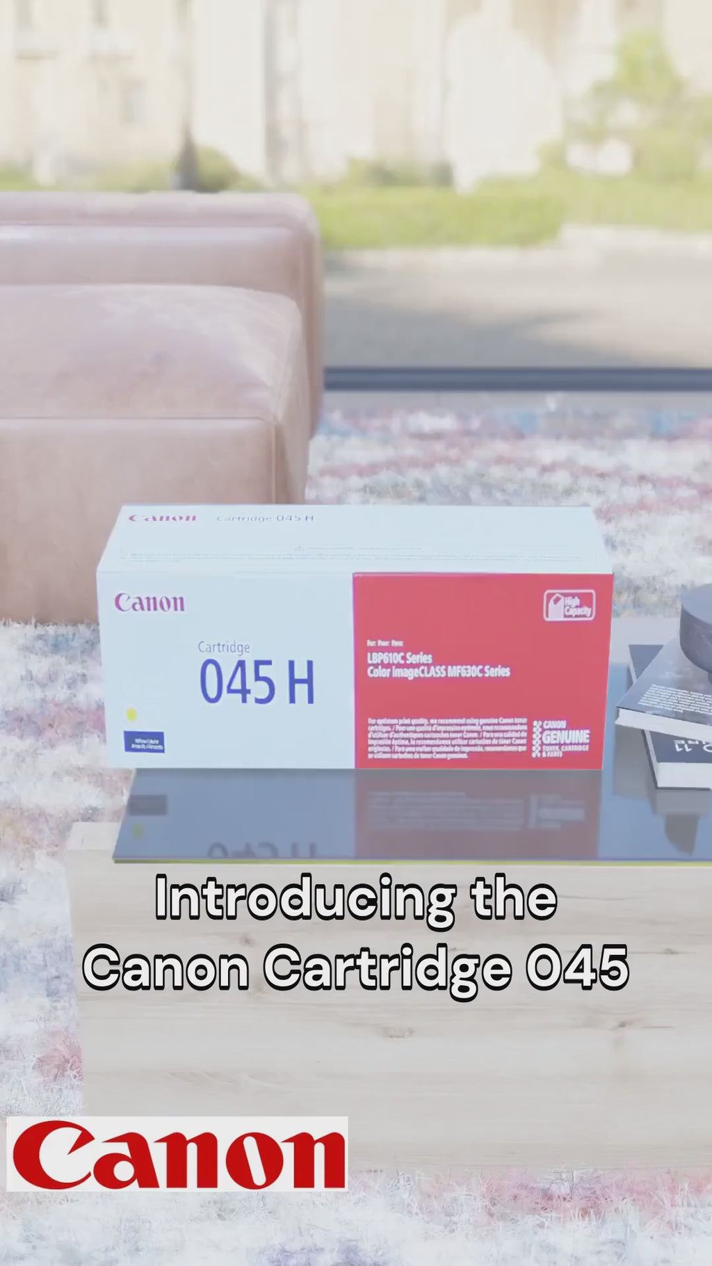 Canon 1243C001 Cartridge 045H High Capacity Yellow Toner – High Yield 2,200 Pages