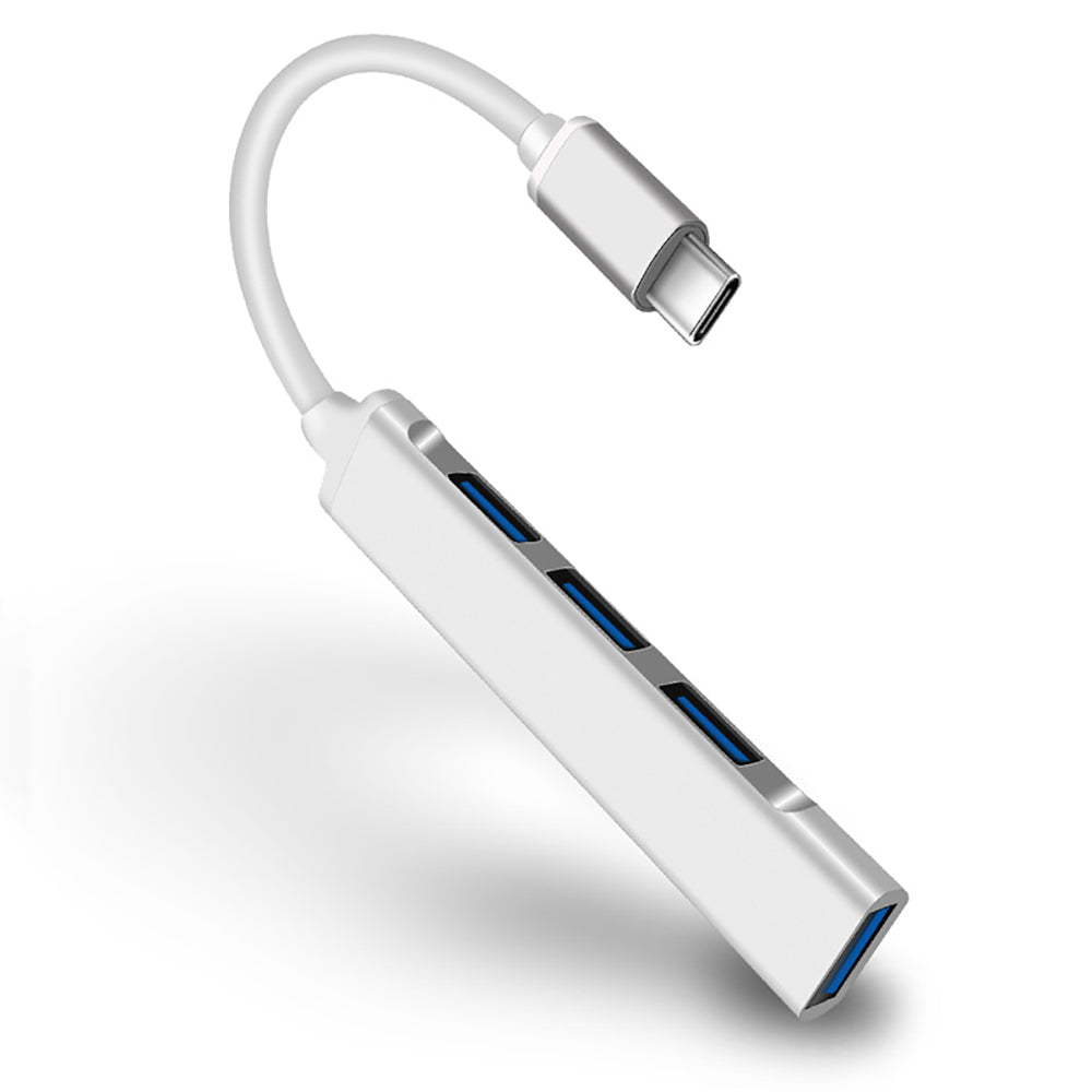 USB-C HUB with 4 USB Ports for iMac, MacBook, iPad, Surface, Galaxy, PC Laptop and more - Type-C to USB 3.0 Hub Multi USB Port Adapter