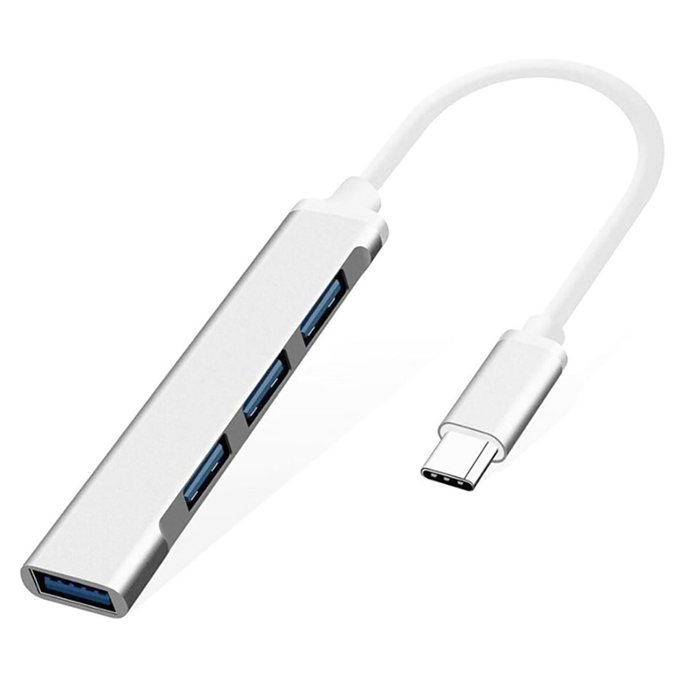 USB-C HUB with 4 USB Ports for iMac, MacBook, iPad, Surface, Galaxy, PC Laptop and more - Type-C to USB 3.0 Hub Multi USB Port Adapter
