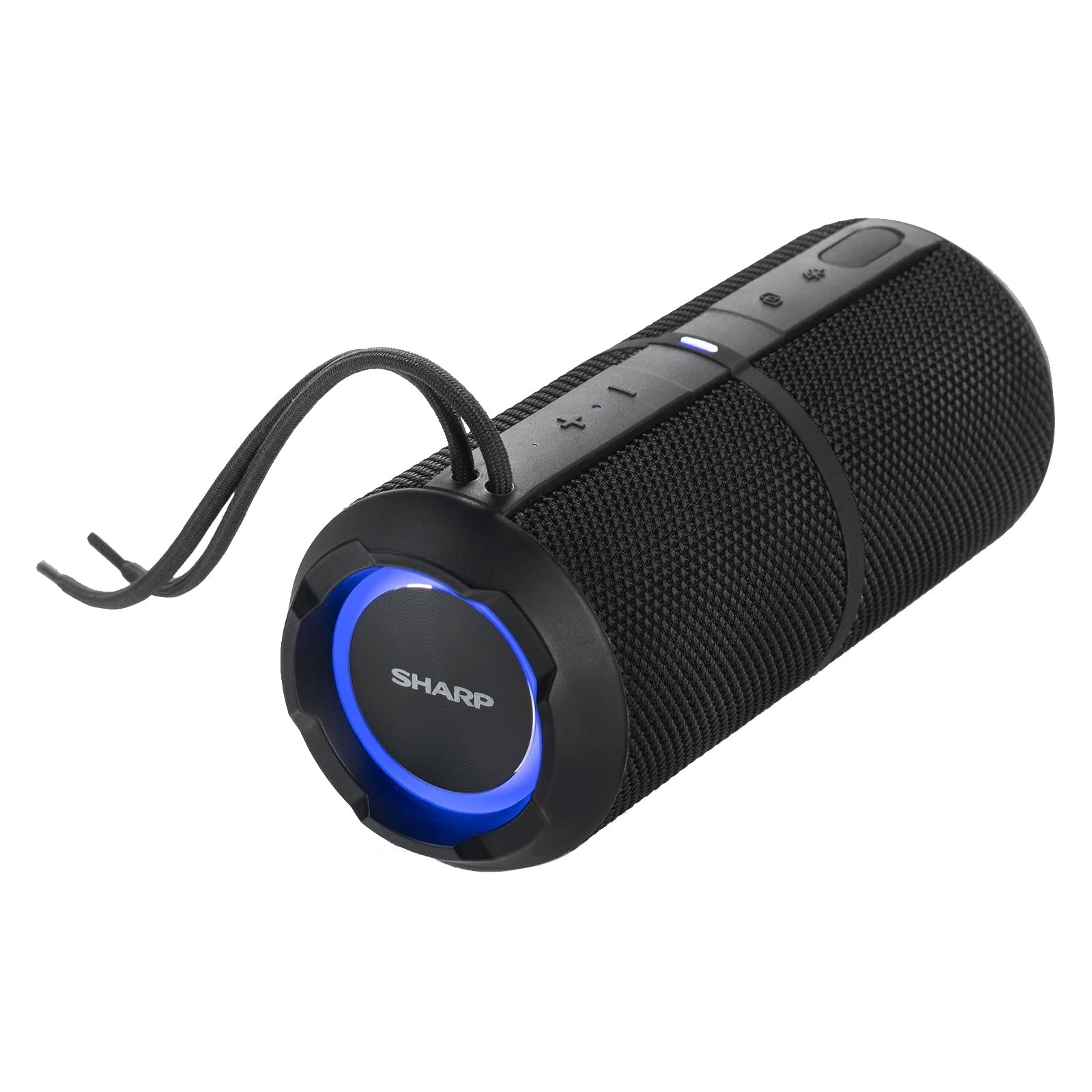 Sharp GX-BT290-BK Crystal Clear Series Portable Bluetooth Speaker - 32W, IP67 Waterproof with RGB Lights, Black