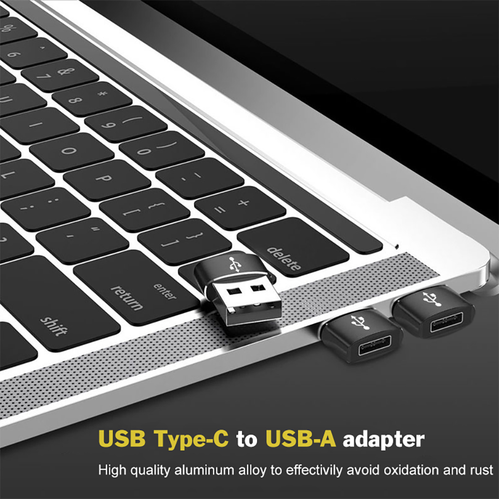 USB C to USB Adaptor USB Type C Adapter USB C Dongle, Aluminum