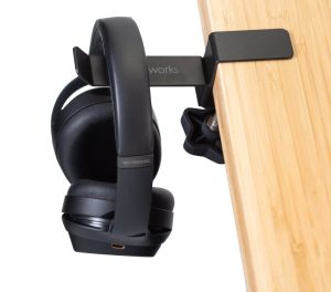 Gator Frameworks Headphone Hanger for Desks, Cable Hanger, earphone hanger for desktop - GFW-HP-HANGERDESK